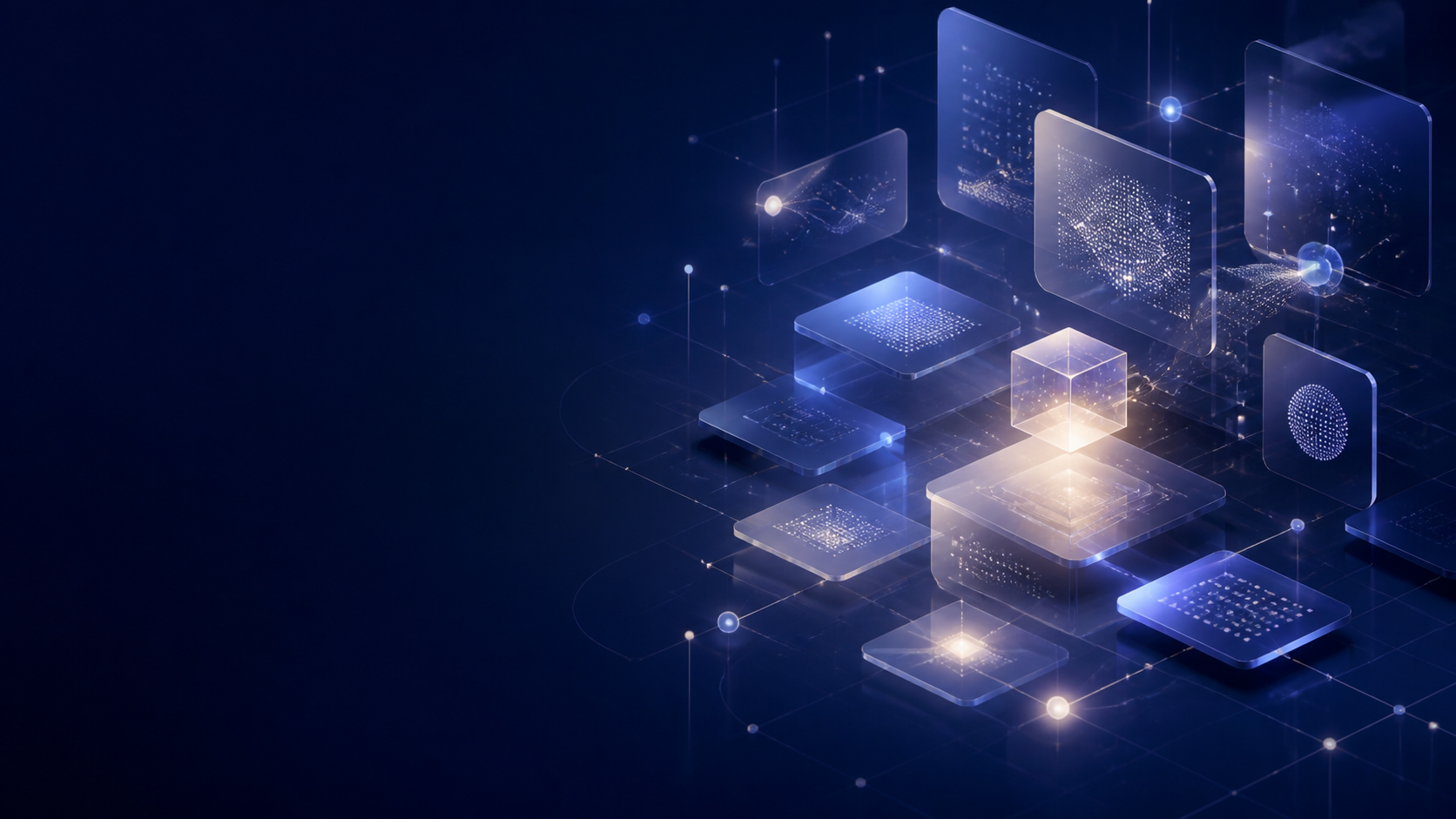 Абстрактное рабочее пространство с AI-инструментами